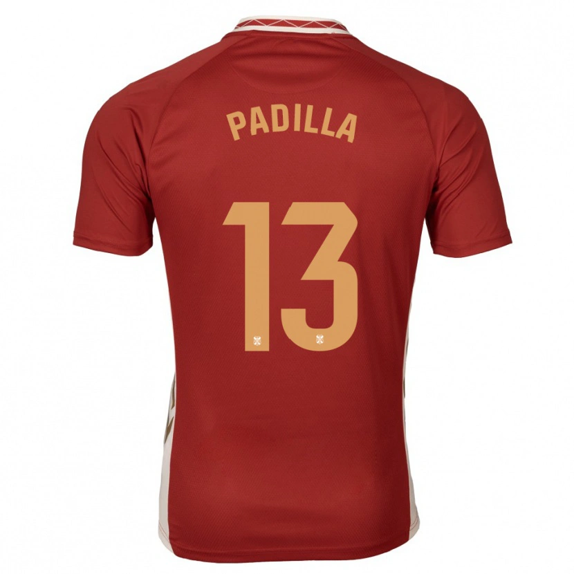 Danxen Dames Alejandro Padilla #13 Bordeaux Goud Uitshirt Uittenue 2025/26 T-Shirt België