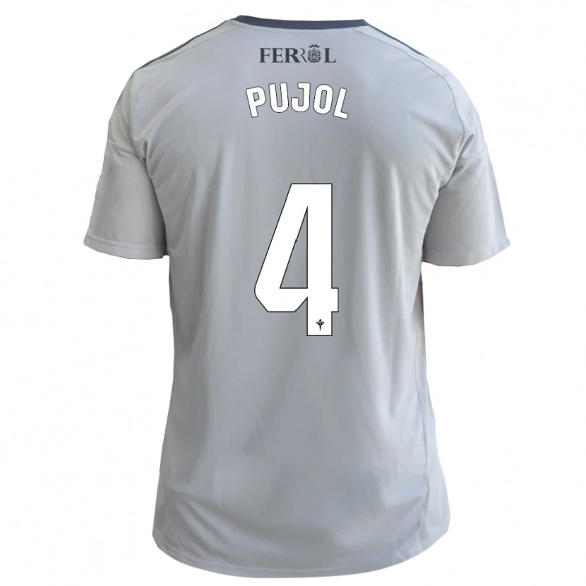 Danxen Dames Edgar Pujol #4 Grijs Zilver Uitshirt Uittenue 2025/26 T-Shirt België