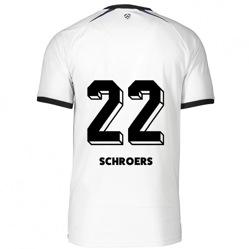 Danxen Dames Mika Schroers #22 Wit Zwart Uitshirt Uittenue 2025/26 T-Shirt België
