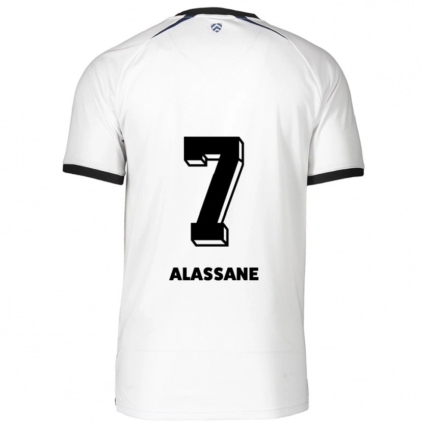 Danxen Dames Latif-Bilal Alassane #7 Wit Zwart Uitshirt Uittenue 2025/26 T-Shirt België