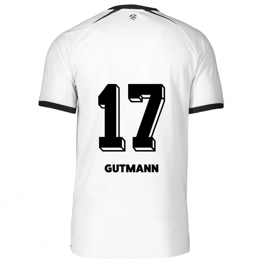 Danxen Dames Glenn Gutmann #17 Wit Zwart Uitshirt Uittenue 2025/26 T-Shirt België