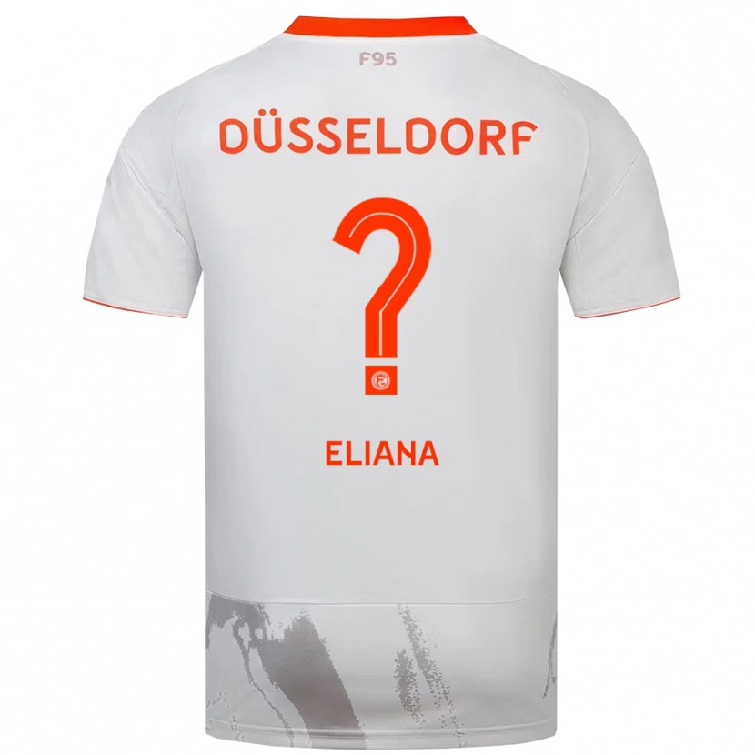 Danxen Dames Eliana Bivolaku #0 Wit Oranje Uitshirt Uittenue 2025/26 T-Shirt België