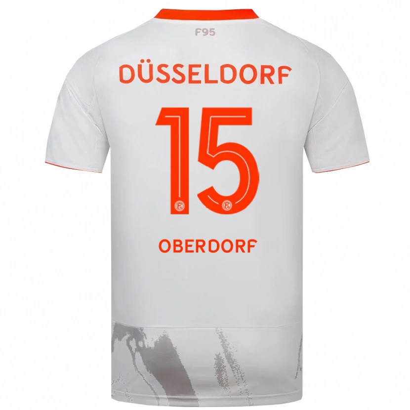 Danxen Dames Tim Oberdorf #15 Wit Oranje Uitshirt Uittenue 2025/26 T-Shirt België