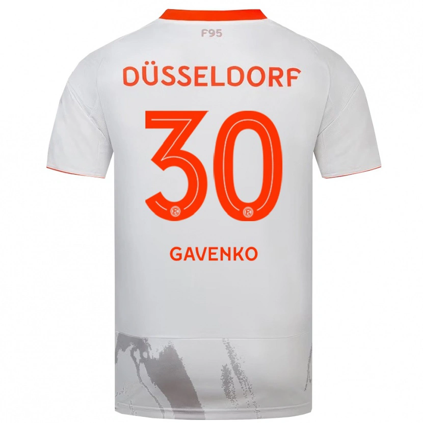 Danxen Dames Ivan Gavenko #30 Wit Oranje Uitshirt Uittenue 2025/26 T-Shirt België