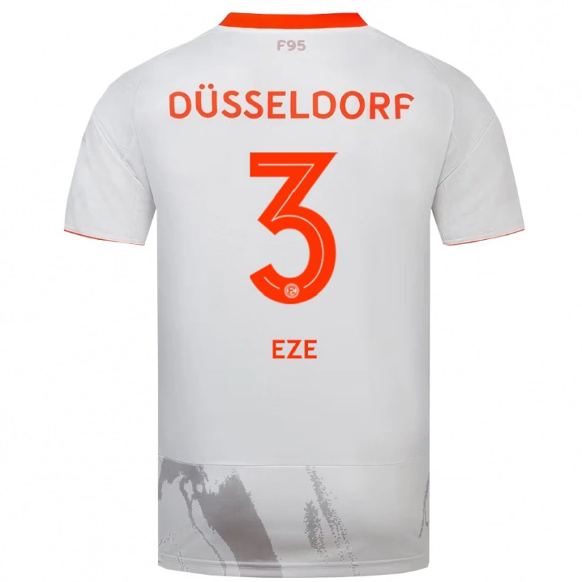 Danxen Dames Ben Eze #3 Wit Oranje Uitshirt Uittenue 2025/26 T-Shirt België