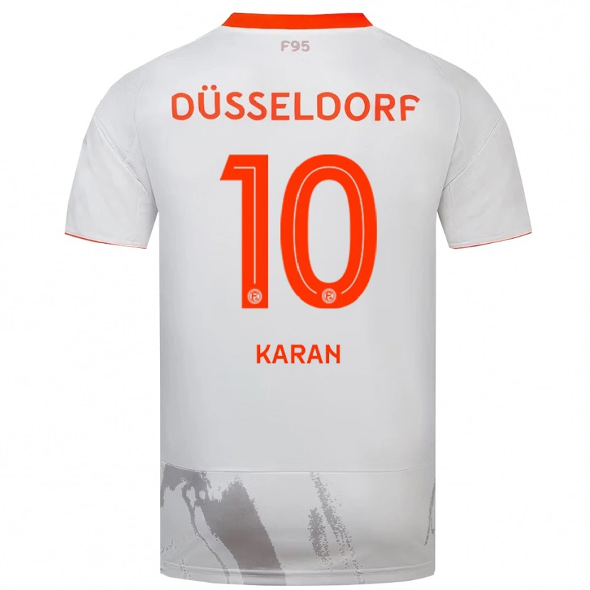 Danxen Dames Marko Karan #10 Wit Oranje Uitshirt Uittenue 2025/26 T-Shirt België