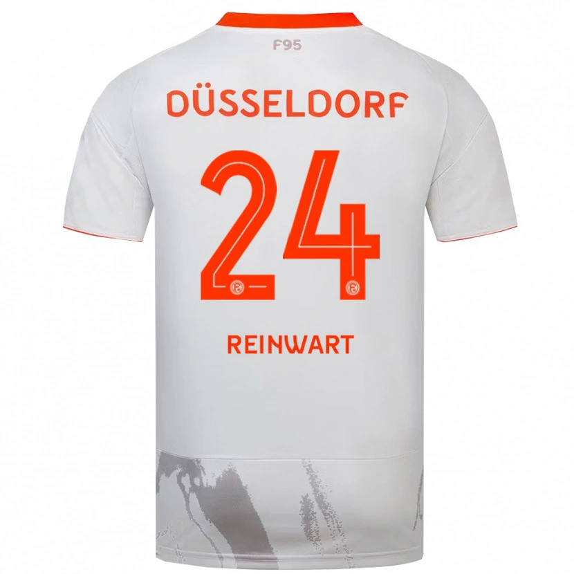 Danxen Dames Finn Reinwart #24 Wit Oranje Uitshirt Uittenue 2025/26 T-Shirt België