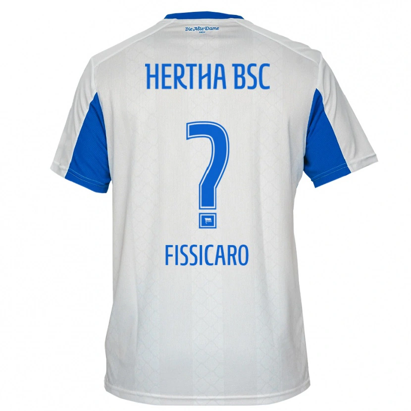 Danxen Dames Lucas Fissicaro #0 Wit Blauw Uitshirt Uittenue 2025/26 T-Shirt België