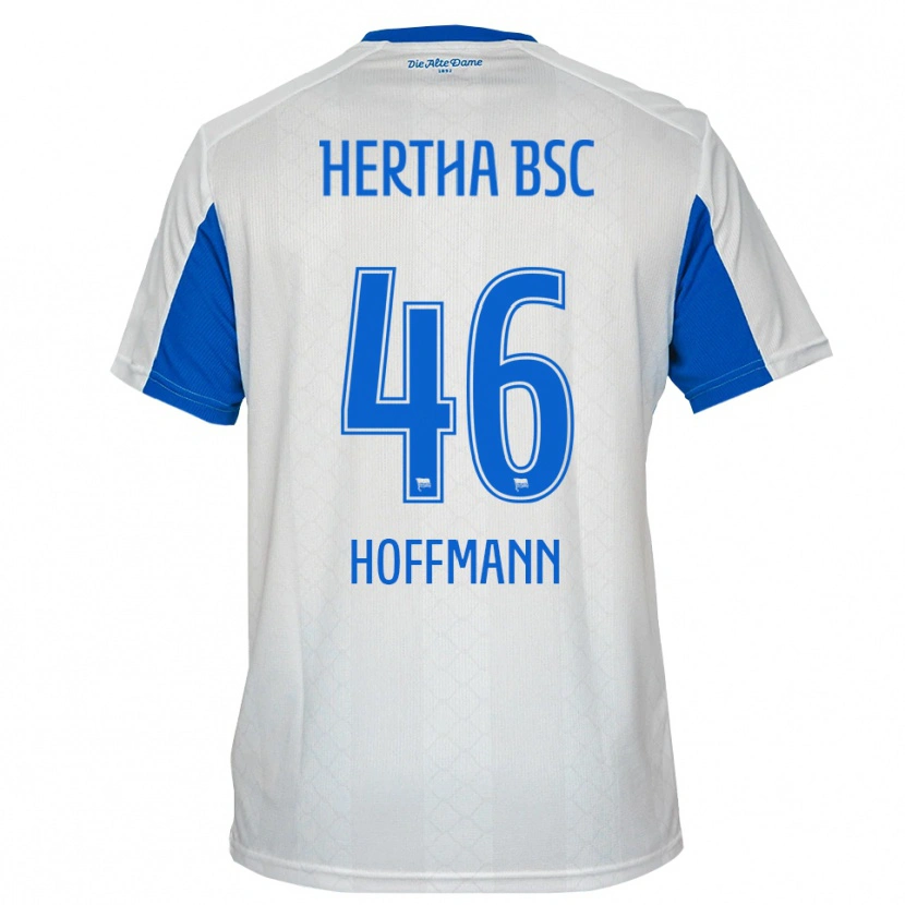 Danxen Dames Tim Hoffmann #46 Wit Blauw Uitshirt Uittenue 2025/26 T-Shirt België