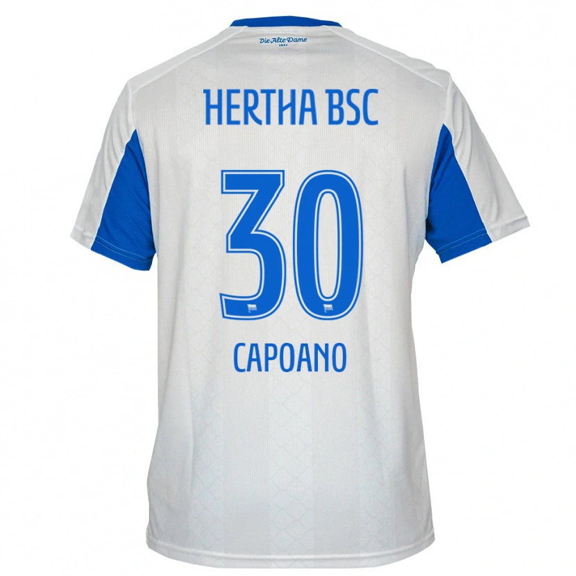 Danxen Dames Oscar Capoano #30 Wit Blauw Uitshirt Uittenue 2025/26 T-Shirt België