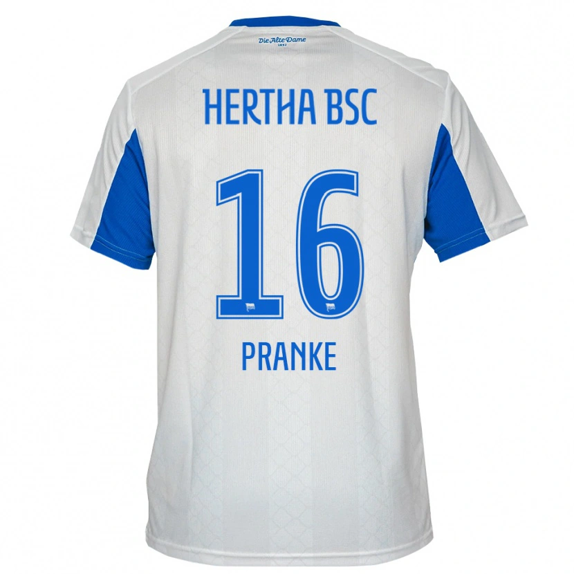 Danxen Dames Mare Pranke #16 Wit Blauw Uitshirt Uittenue 2025/26 T-Shirt België