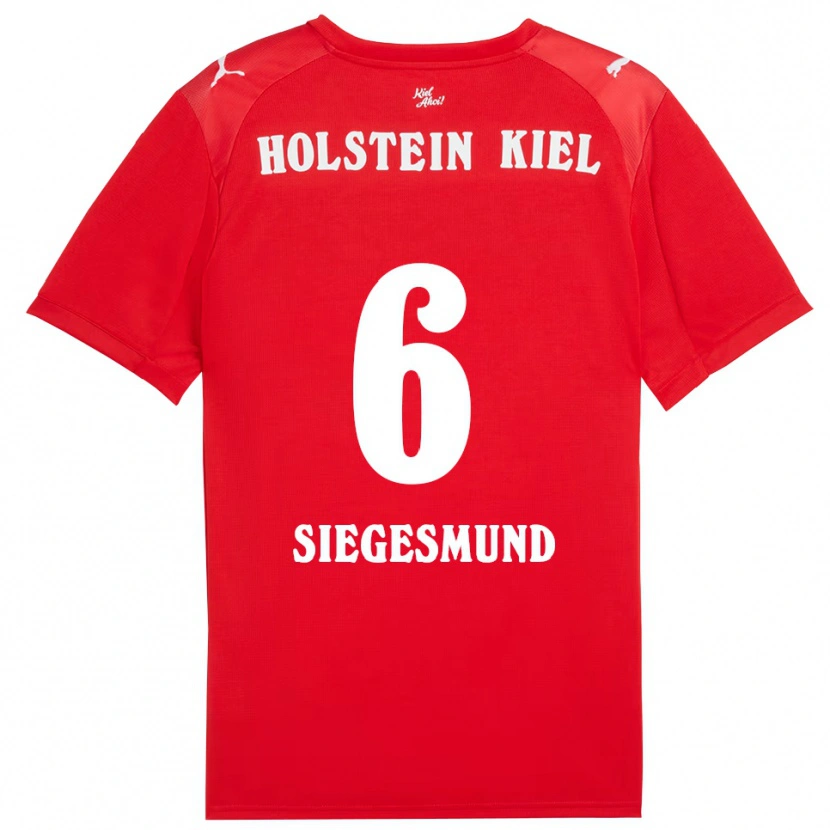 Danxen Dames Katinka Siegesmund #6 Rood Blauw Uitshirt Uittenue 2025/26 T-Shirt België
