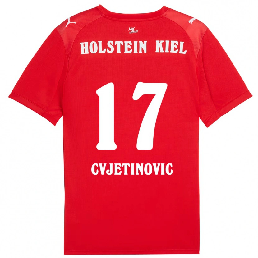 Danxen Dames Mladen Cvjetinovic #17 Rood Blauw Uitshirt Uittenue 2025/26 T-Shirt België