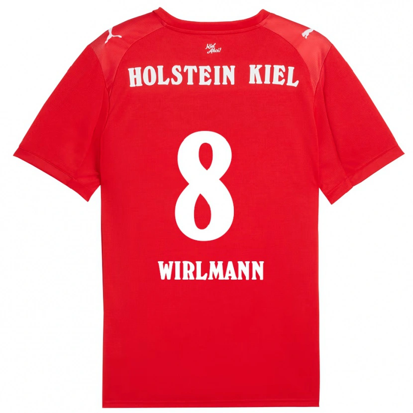 Danxen Dames Finn Wirlmann #8 Rood Blauw Uitshirt Uittenue 2025/26 T-Shirt België