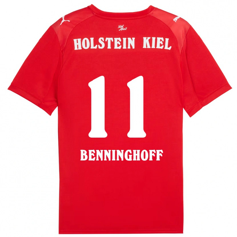 Danxen Dames Finn Benninghoff #11 Rood Blauw Uitshirt Uittenue 2025/26 T-Shirt België
