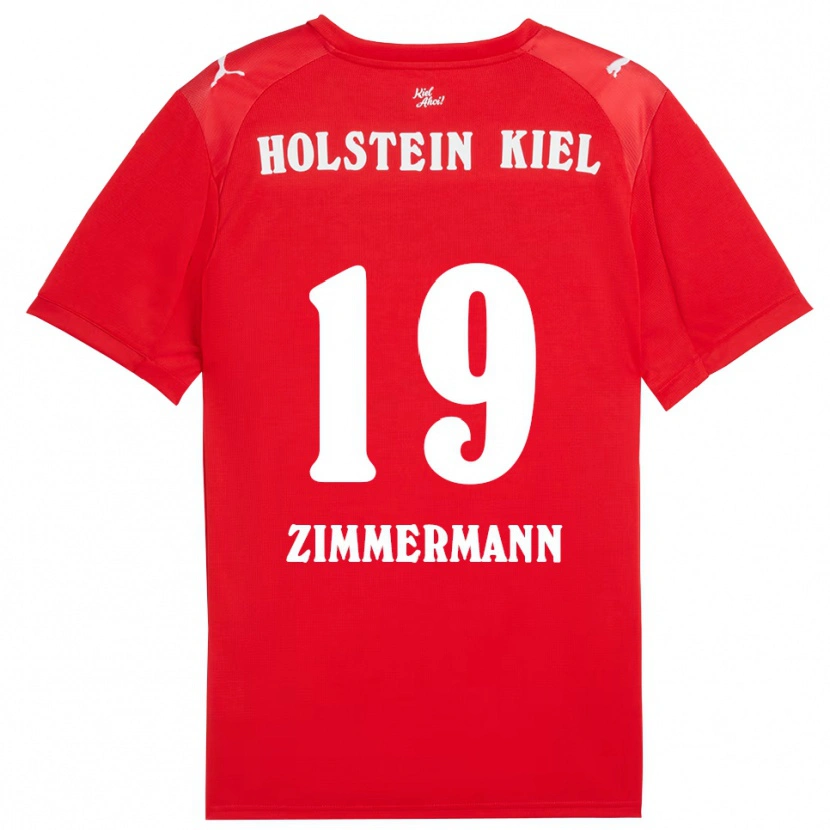 Danxen Dames Luiza Zimmermann #19 Rood Blauw Uitshirt Uittenue 2025/26 T-Shirt België
