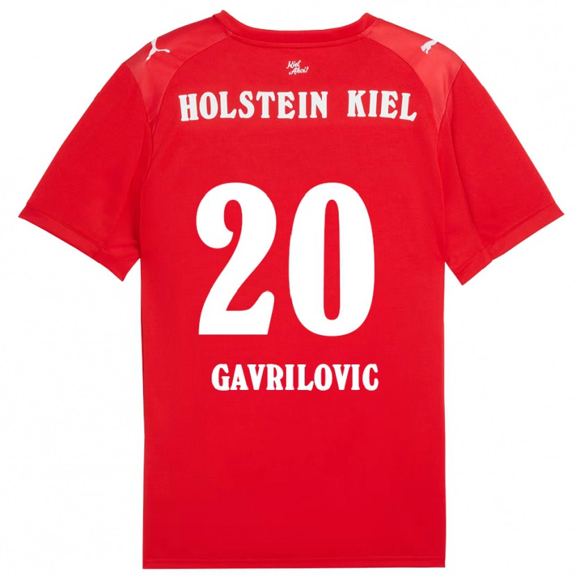 Danxen Dames Helena Gavrilovic #20 Rood Blauw Uitshirt Uittenue 2025/26 T-Shirt België