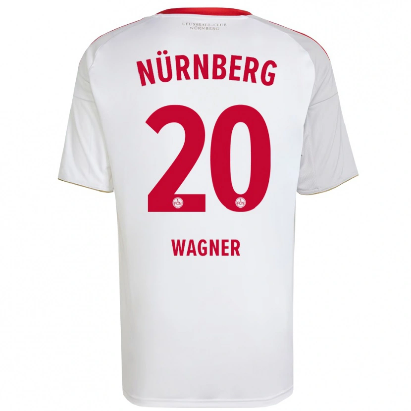 Danxen Dames Erik Wagner #20 Wit Rood Uitshirt Uittenue 2025/26 T-Shirt België