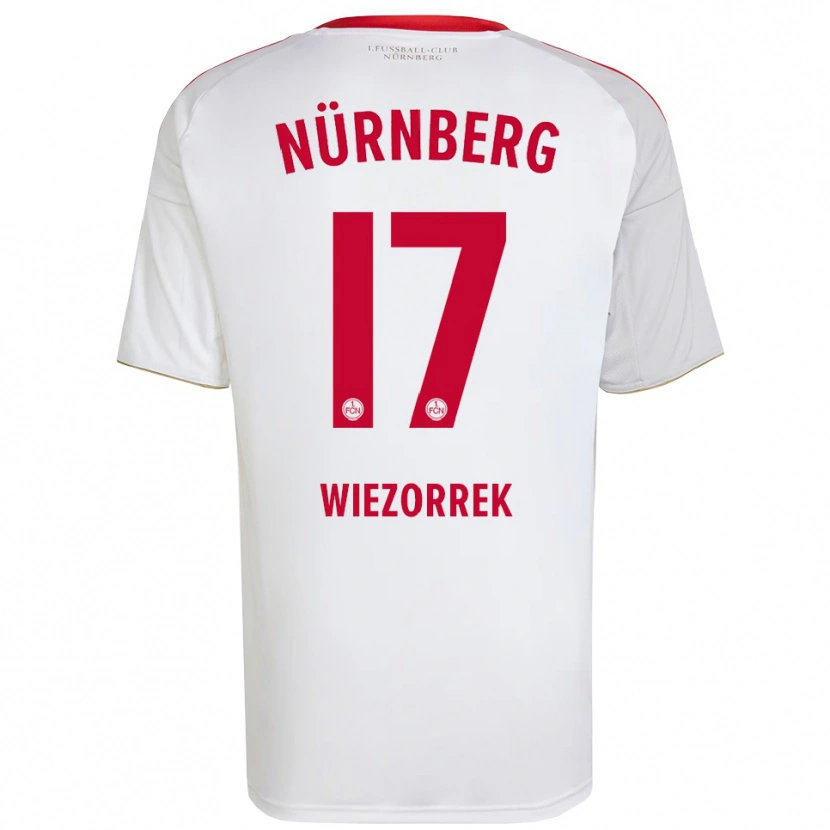 Danxen Dames Moritz Wiezorrek #17 Wit Rood Uitshirt Uittenue 2025/26 T-Shirt België