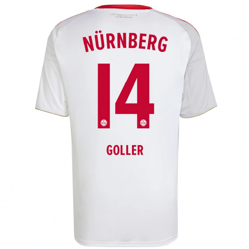 Danxen Dames Benjamin Goller #14 Wit Rood Uitshirt Uittenue 2025/26 T-Shirt België