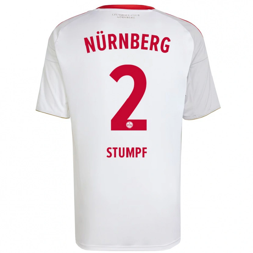 Danxen Dames Lenny Stumpf #2 Wit Rood Uitshirt Uittenue 2025/26 T-Shirt België