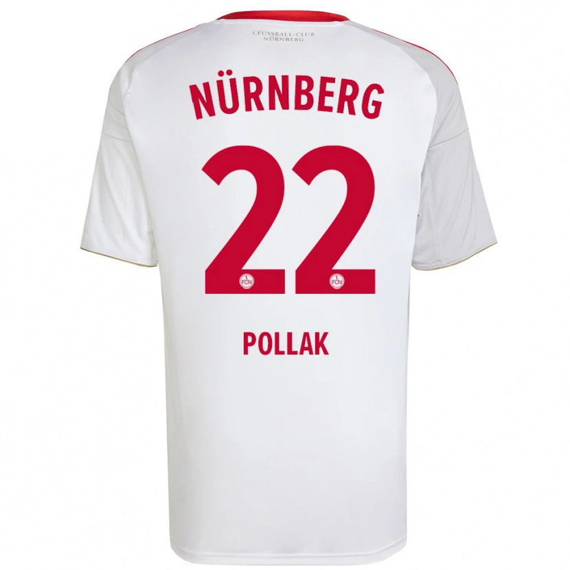 Danxen Dames Julia Pollak #22 Wit Rood Uitshirt Uittenue 2025/26 T-Shirt België