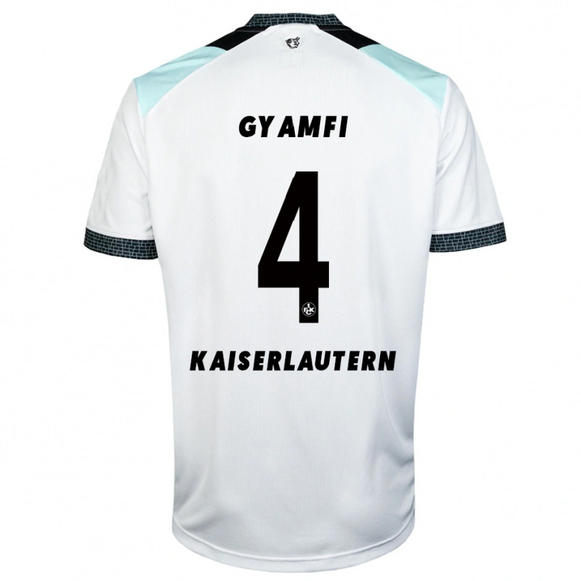 Danxen Dames Maxwell Gyamfi #4 Wit Zwart Uitshirt Uittenue 2025/26 T-Shirt België