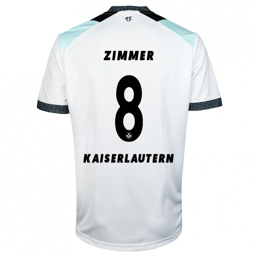 Danxen Dames Jean Zimmer #8 Wit Zwart Uitshirt Uittenue 2025/26 T-Shirt België