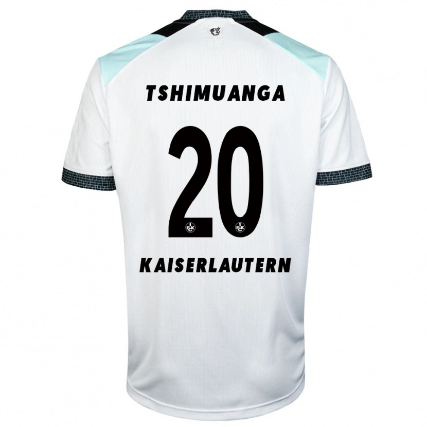 Danxen Dames Aaron Tshimuanga #20 Wit Zwart Uitshirt Uittenue 2025/26 T-Shirt België