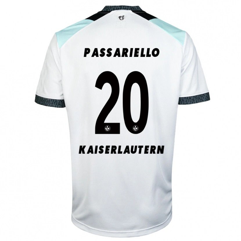 Danxen Dames Federico Passariello #20 Wit Zwart Uitshirt Uittenue 2025/26 T-Shirt België