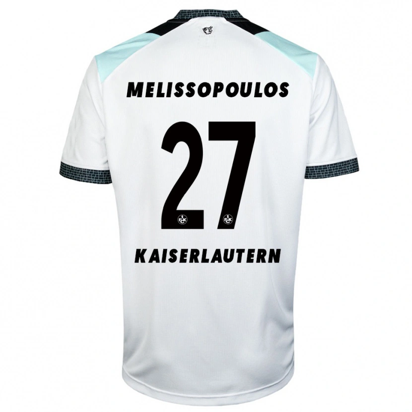 Danxen Dames Samuel Melissopoulos #27 Wit Zwart Uitshirt Uittenue 2025/26 T-Shirt België