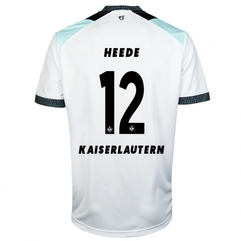 Danxen Dames Jannis Heede #12 Wit Zwart Uitshirt Uittenue 2025/26 T-Shirt België