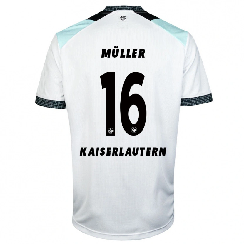 Danxen Dames Moritz Müller #16 Wit Zwart Uitshirt Uittenue 2025/26 T-Shirt België