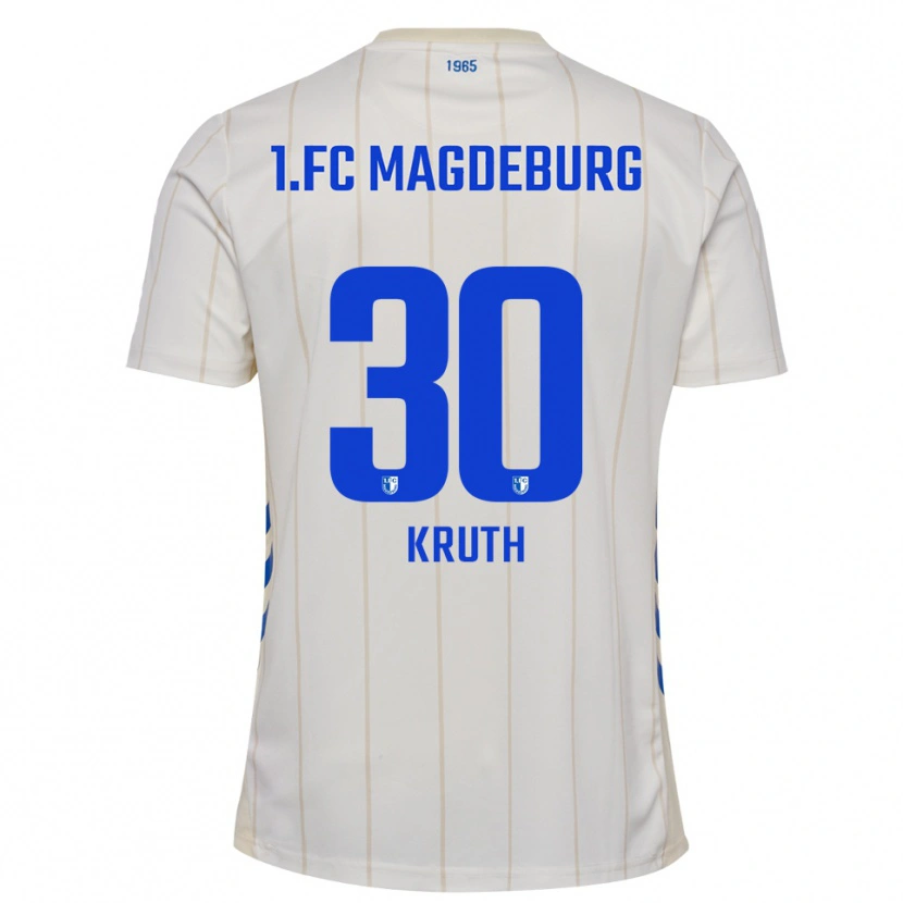 Danxen Dames Noah Kruth #30 Wit Blauw Uitshirt Uittenue 2025/26 T-Shirt België