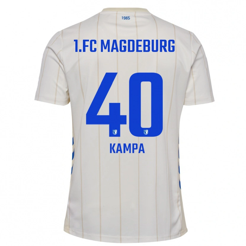Danxen Dames Robert Kampa #40 Wit Blauw Uitshirt Uittenue 2025/26 T-Shirt België