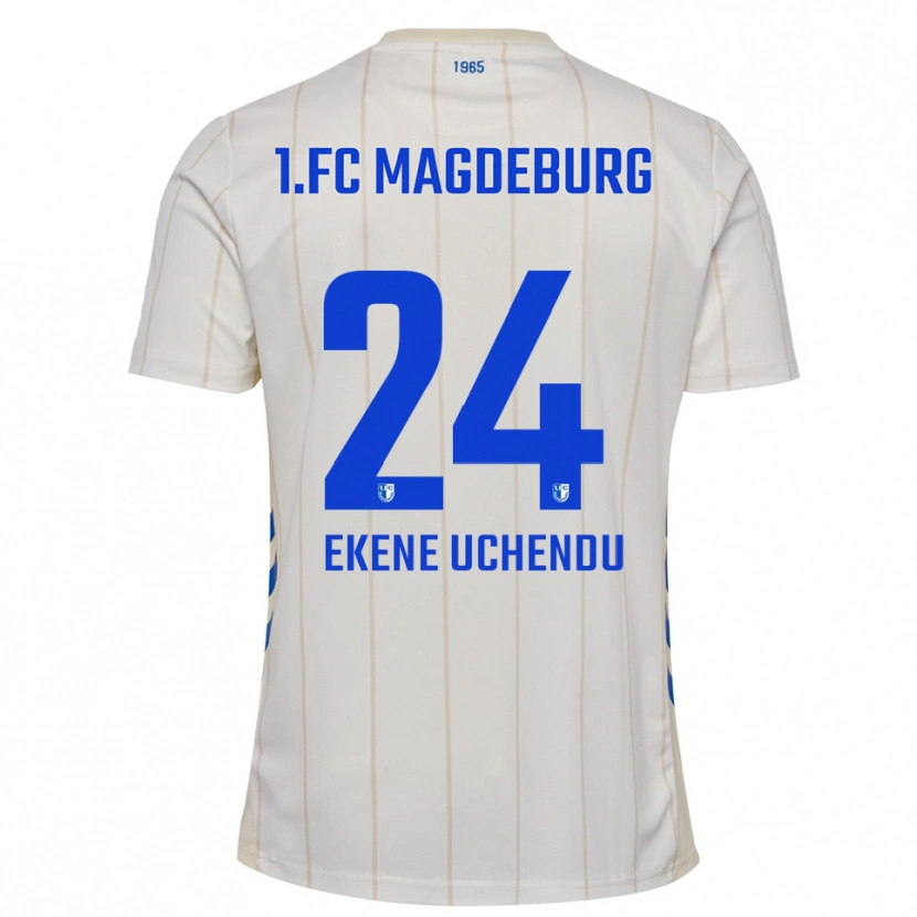 Danxen Dames Esposito Ekene Uchendu #24 Wit Blauw Uitshirt Uittenue 2025/26 T-Shirt België