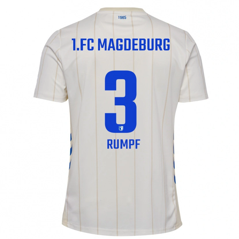 Danxen Dames Mathilda Rumpf #3 Wit Blauw Uitshirt Uittenue 2025/26 T-Shirt België