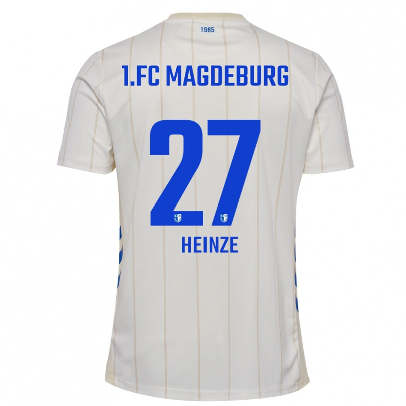 Danxen Dames Vanessa Heinze #27 Wit Blauw Uitshirt Uittenue 2025/26 T-Shirt België