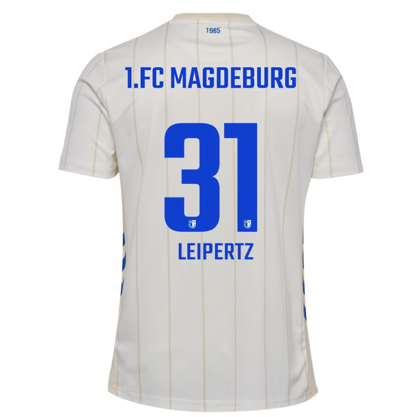 Danxen Dames Robert Leipertz #31 Wit Blauw Uitshirt Uittenue 2025/26 T-Shirt België