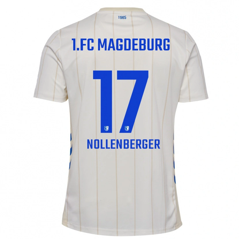 Danxen Dames Alexander Nollenberger #17 Wit Blauw Uitshirt Uittenue 2025/26 T-Shirt België