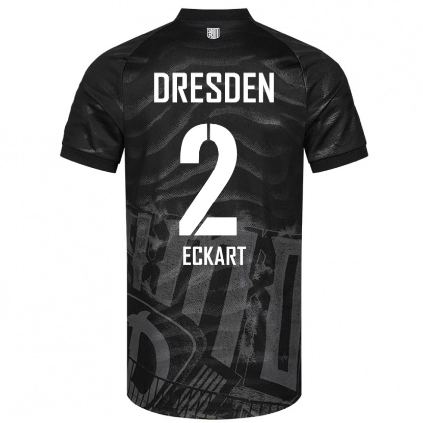 Danxen Dames Ben Eckart #2 Zwart Grijs Uitshirt Uittenue 2025/26 T-Shirt België