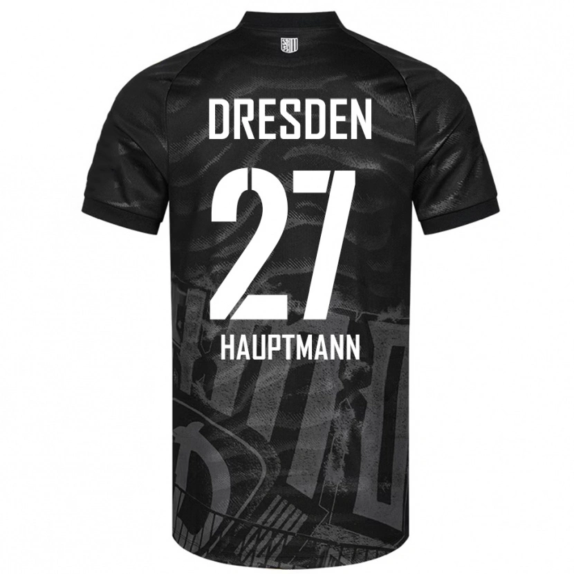 Danxen Dames Niklas Hauptmann #27 Zwart Grijs Uitshirt Uittenue 2025/26 T-Shirt België