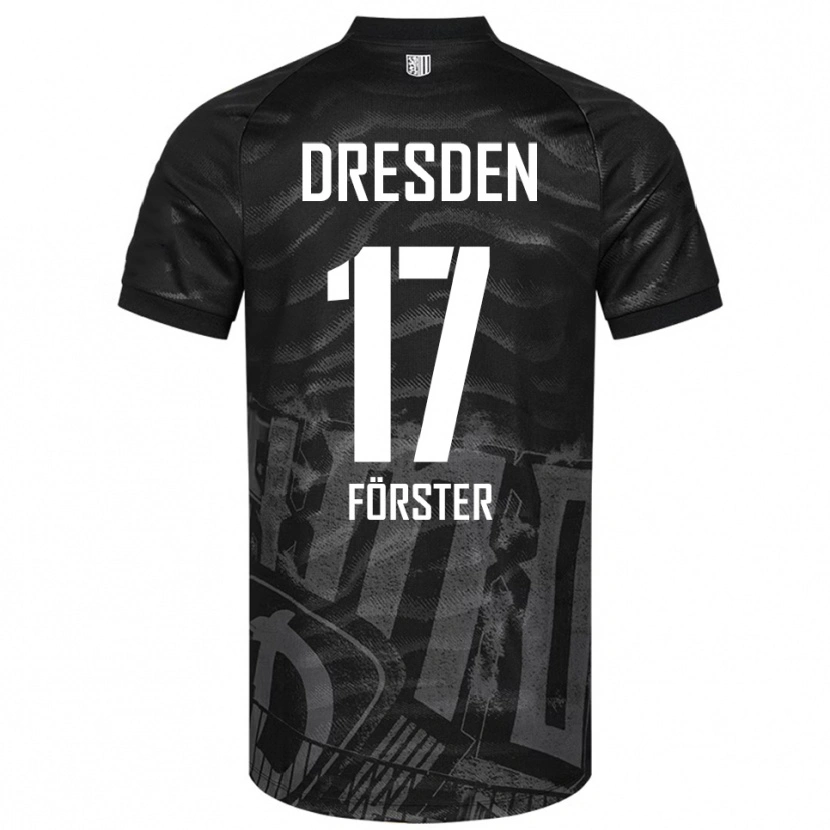 Danxen Dames Collin Förster #17 Zwart Grijs Uitshirt Uittenue 2025/26 T-Shirt België