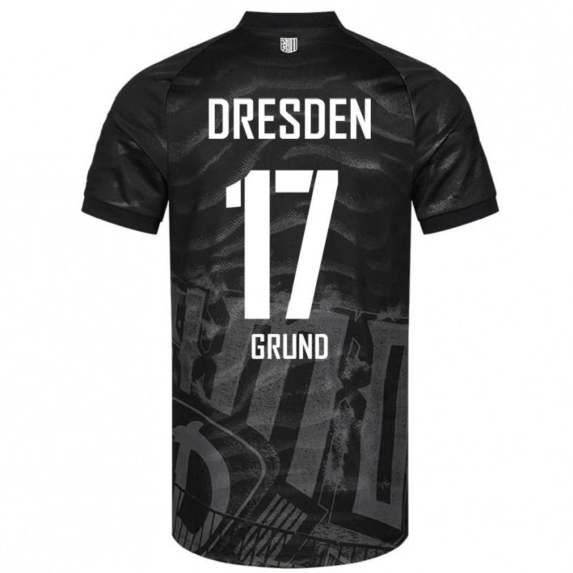 Danxen Dames Yanic Grund #17 Zwart Grijs Uitshirt Uittenue 2025/26 T-Shirt België