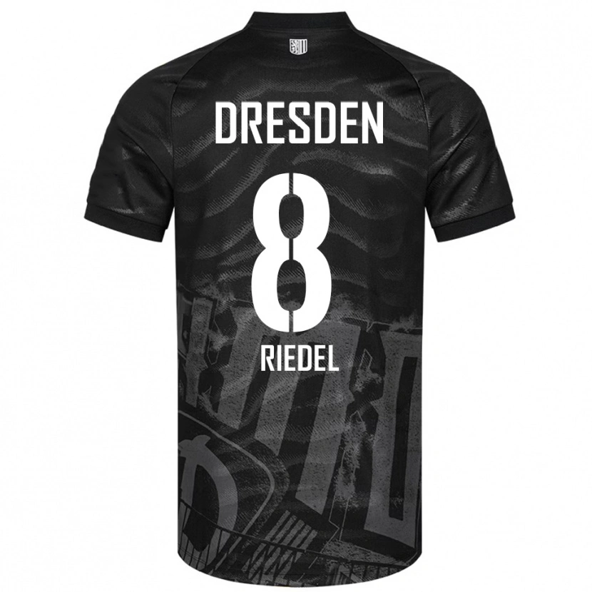 Danxen Dames Aaron Riedel #8 Zwart Grijs Uitshirt Uittenue 2025/26 T-Shirt België
