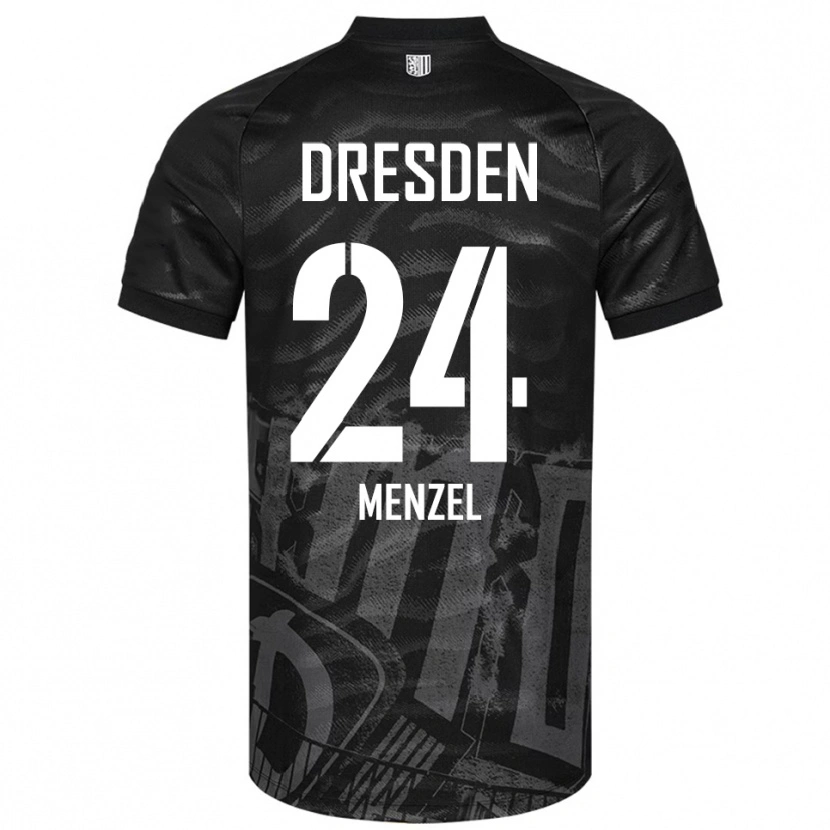 Danxen Dames Tony Menzel #24 Zwart Grijs Uitshirt Uittenue 2025/26 T-Shirt België