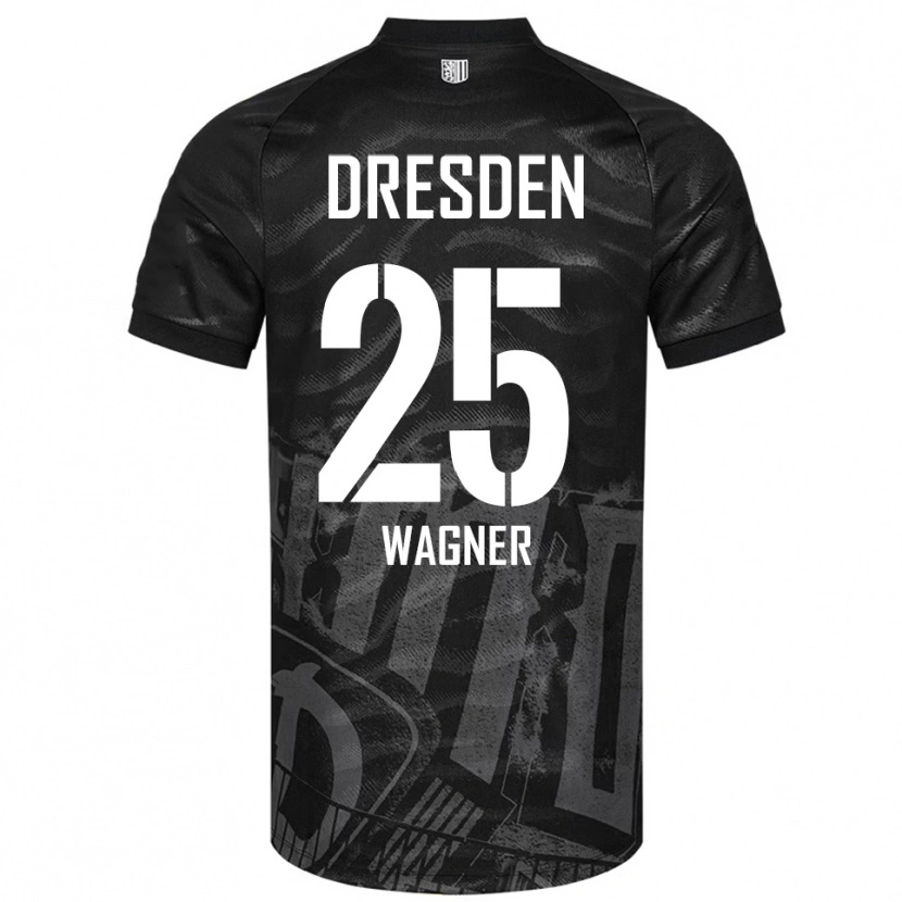 Danxen Dames Noah Wagner #25 Zwart Grijs Uitshirt Uittenue 2025/26 T-Shirt België
