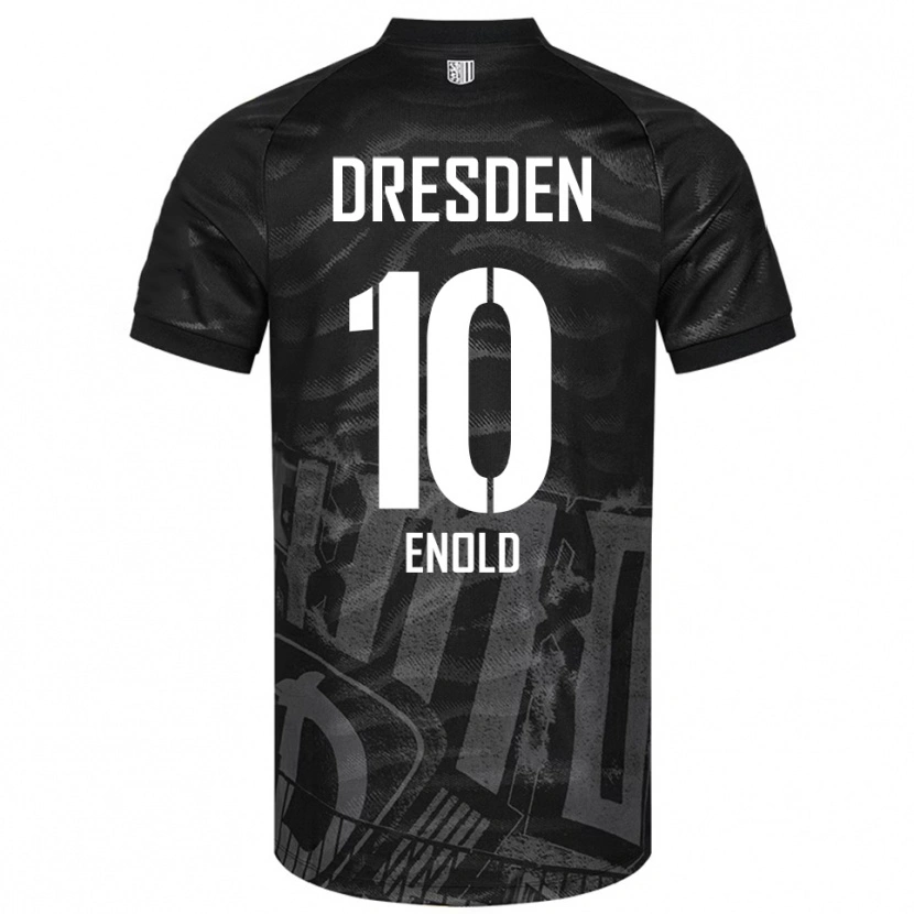 Danxen Dames Quentin Enold #10 Zwart Grijs Uitshirt Uittenue 2025/26 T-Shirt België