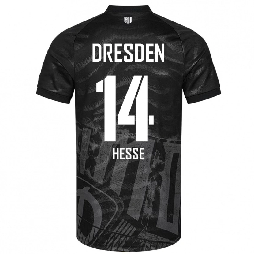 Danxen Dames Henrik Heße #14 Zwart Grijs Uitshirt Uittenue 2025/26 T-Shirt België