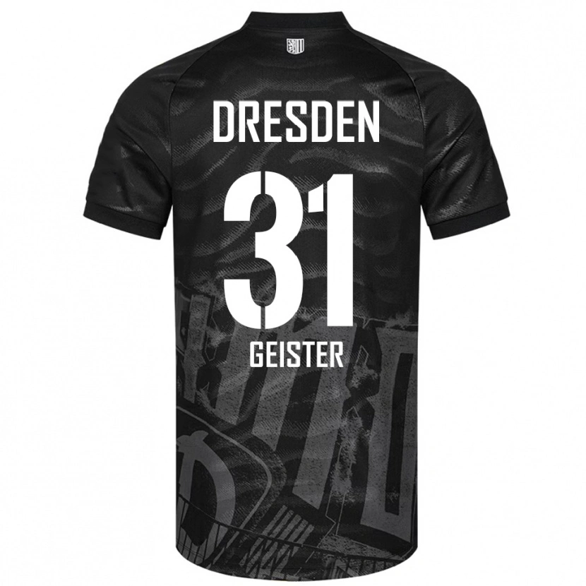 Danxen Dames Jannis Geister #31 Zwart Grijs Uitshirt Uittenue 2025/26 T-Shirt België